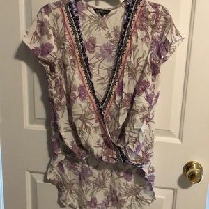 Floral Silky Dressy Top